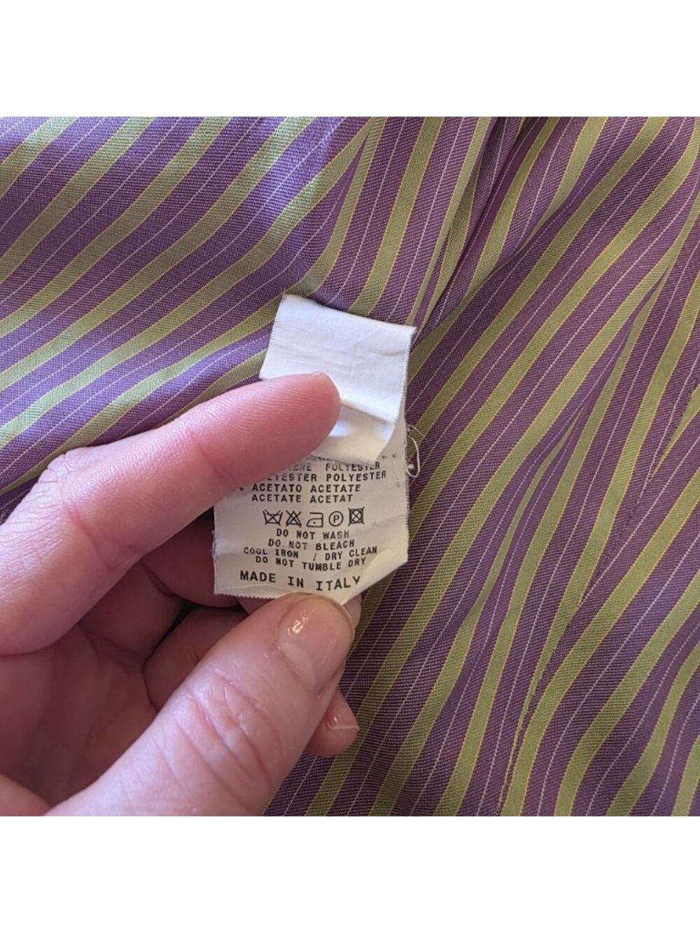 ETRO Milano Italy Floral Cotton Blazer Jacket Belted Purple Yellow IT 46 US 10 L - Picture 11 of 16